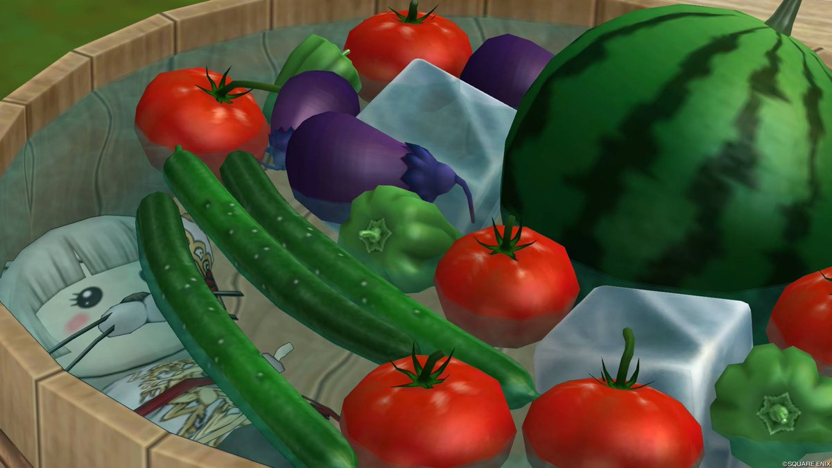 ToufuChan_dqx's tweet photo. ほとんどの人はおいしそうな野菜に気を取られてとうふに気づかないうふ https://t.co/xdnqToZEVH
