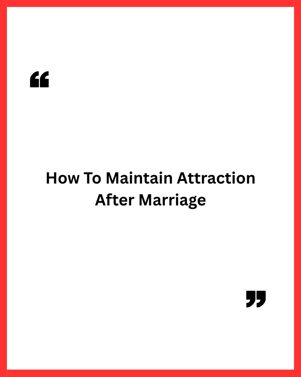 MensStandards's tweet photo. How To Maintain Attraction After Marriage

(Most Men Fail Here)

-Thread- https://t.co/vLLdMoavfx