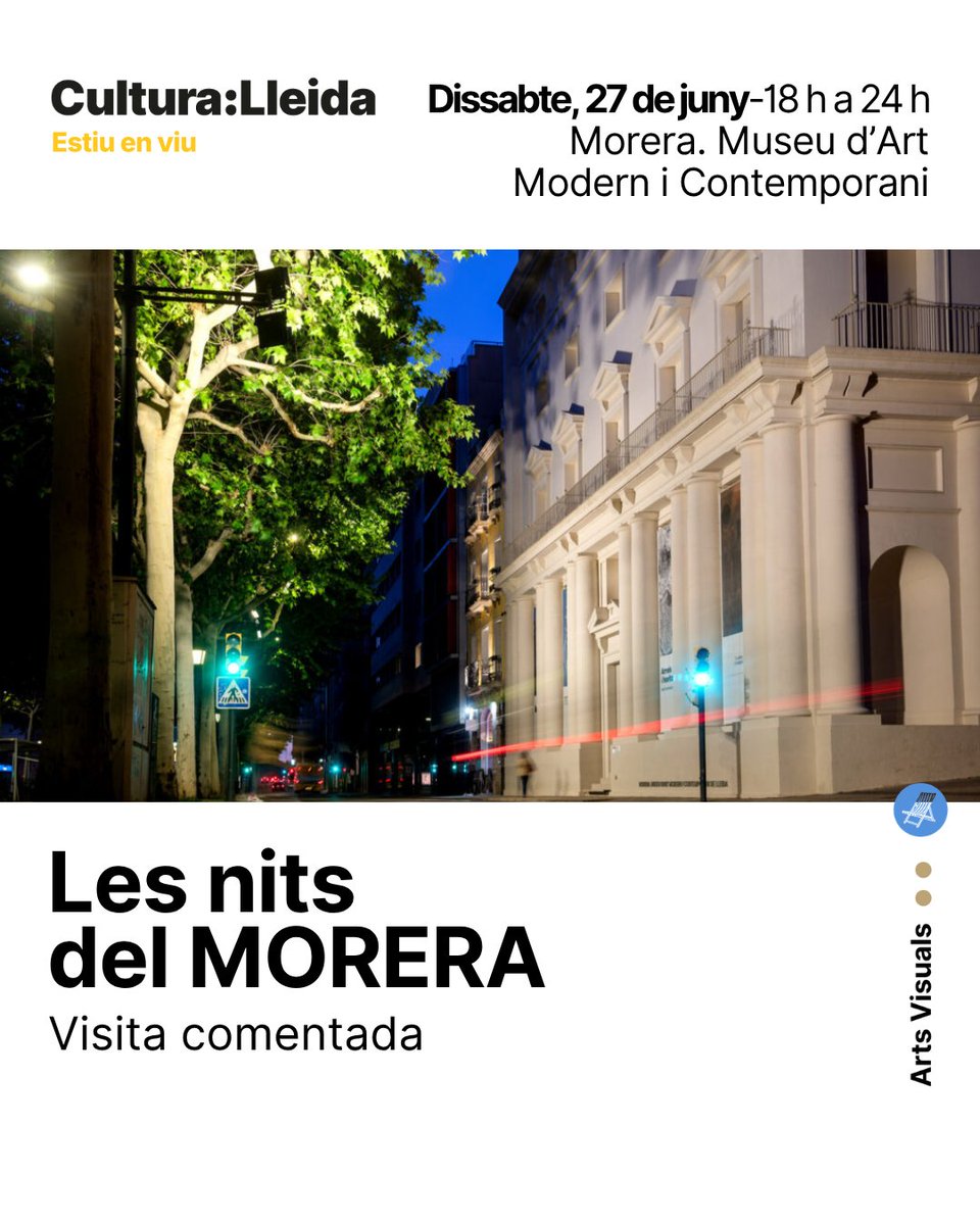 cultura_lleida's tweet photo. 🖼️El dissabte 27 de juny, el MORERA obre les portes en 🌙✨horari nocturn amb 👉🏼 Les Nits del MORERA, 💡i a més, l’Atri Digital acollirà “Lux Mundi”, una experiència visual immersiva que dialoga amb l’espai a través de la llum i la percepció. https://t.co/iOYOZYK2Az