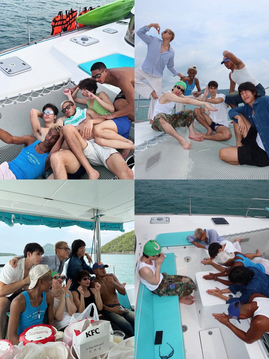 gunnieluvr's tweet photo. “Besides offgun, They didn’t just go on a date by themselves they brought their children along too” 🥺💚 https://t.co/g1ghPgETmP