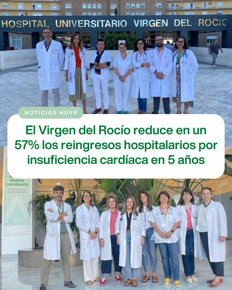 HospitalUVRocio's tweet photo. 🩺❤️Reducimos en un 57% los reingresos hospitalarios por insuficiencia cardíaca en 5 años.
🏥El Programa de Atención Integral a la Insuficiencia Cardíaca Crónica Avanzada funciona desde 2021 en la Unidad de Medicina Interna.
#SomosHUVR
https://t.co/XOZR7B5wpT https://t.co/2jJatFI3AP