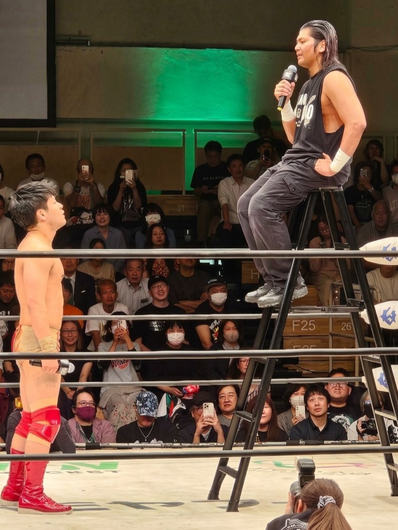GodSpeedLove69's tweet photo. NOAH 現地観戦。前日に引き続き後楽園ホール大会。
「NEO GLOBAL TAG LEAGUE 2026 」終わっちゃったなあ。毎日結果を追うのが本当に楽しみだったよ。優勝決定戦の盛り上がりが凄すぎた。征矢&amp;飯野優勝おめでとう！征矢の男泣きに感動だよ。
あと、タディと Daiki がどうなるのか楽しみ。
#noah_ghc https://t.co/VV5yCbr1MB