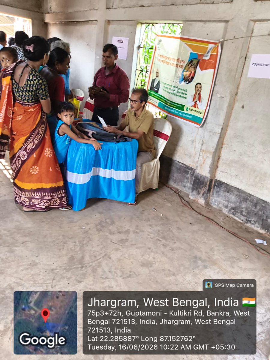 dte_phe_jhd's tweet photo. JAN KALYAN SHIBIR
District- Jhargram
Block- Sankrail
Date- 16/06/2026
Activities conducted- IEC &amp; Registering Public Grievances
#PHED #Governmentofwestbengal #jankalyanshibir https://t.co/keTpEOPpni