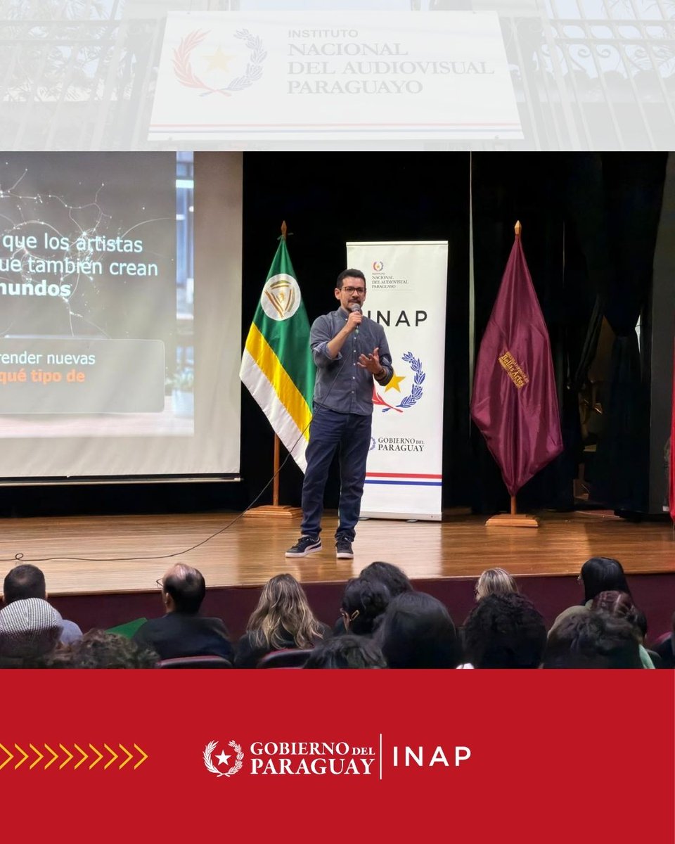 Inap_py's tweet photo. El Dr. Álvaro Iparraguirre, coordinador de Animación y Videojuegos de la Universidad de Lima, completó la primera parte de su agenda de trabajo en Paraguay con importantes encuentros. https://t.co/fJrrP0CIDw