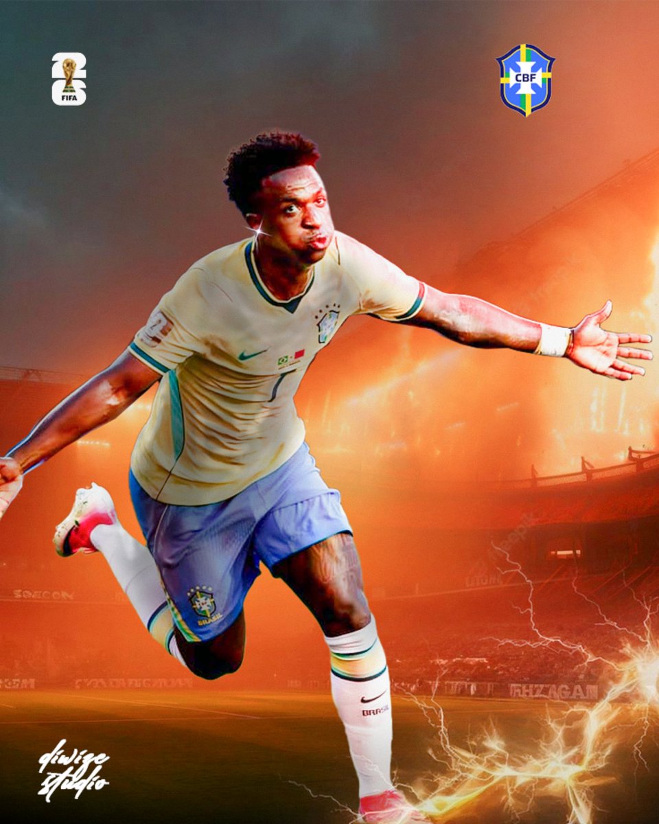 iam_diwize's tweet photo. Day 3️⃣ of my World Cup design series.

I created a design for @vinijr after his master class goal against morroco.

#WorldCup2026 #Sportsdesign #FootballDesign #DiwizeStudio #graphicdesigner https://t.co/tC0i59aByD