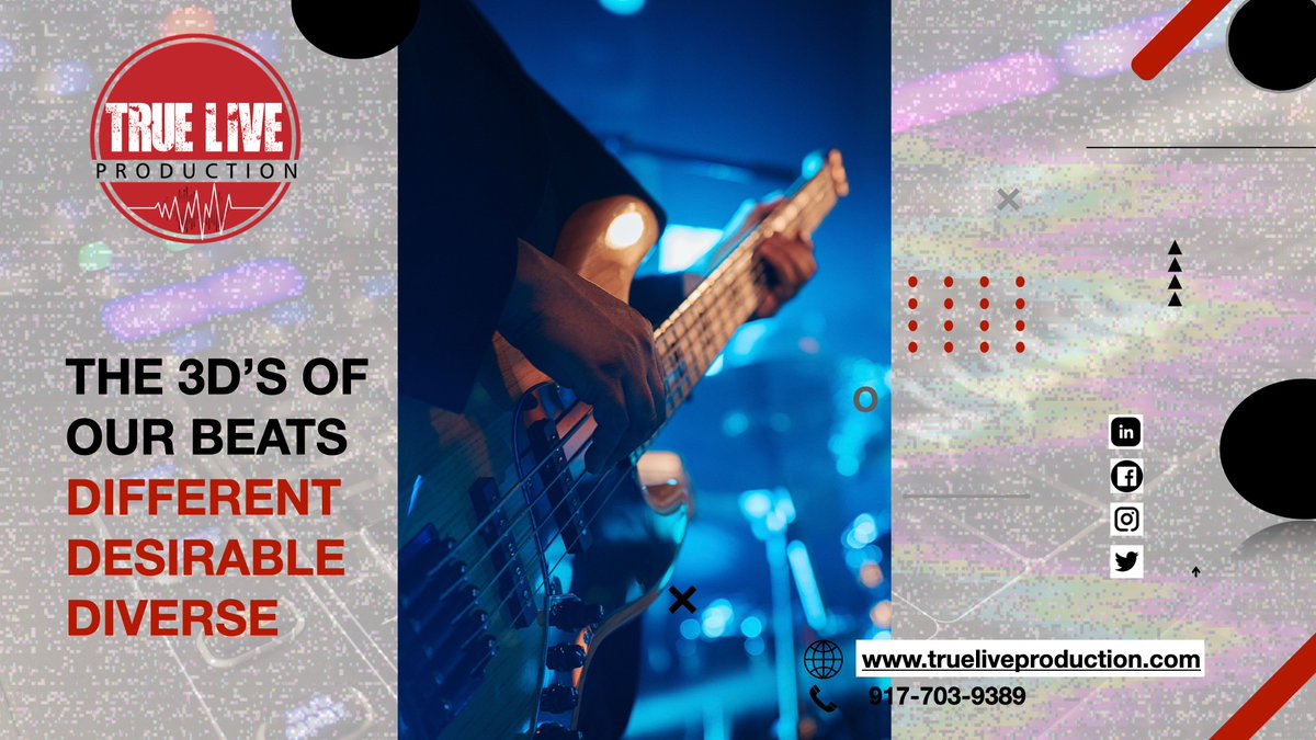 TrueLiveProduc1's tweet photo. Soft, soothing, and mesmerizing music to match your heart-warming music video – our instrumentals are the finest combination of beats to bring out the best version of your videography.

Click now: https://t.co/9MNGg1W9lJ

#musiclovers #artists #rappers #singers #producers https://t.co/wnkbKhxkhP