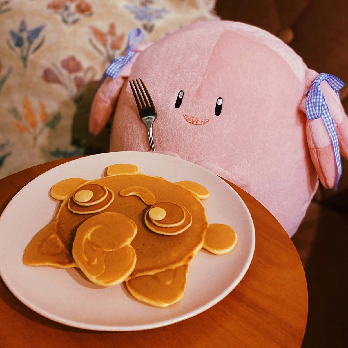 _himix_x's tweet photo. 今日のパンケーキはプリンだょ〜！ https://t.co/Of3T4jOipu