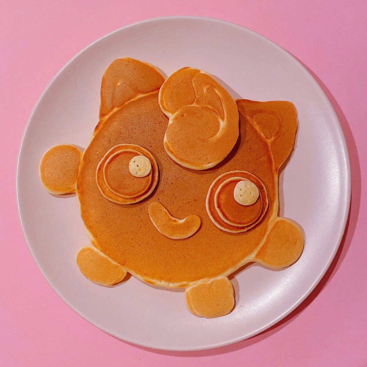 _himix_x's tweet photo. 今日のパンケーキはプリンだょ〜！ https://t.co/Of3T4jOipu