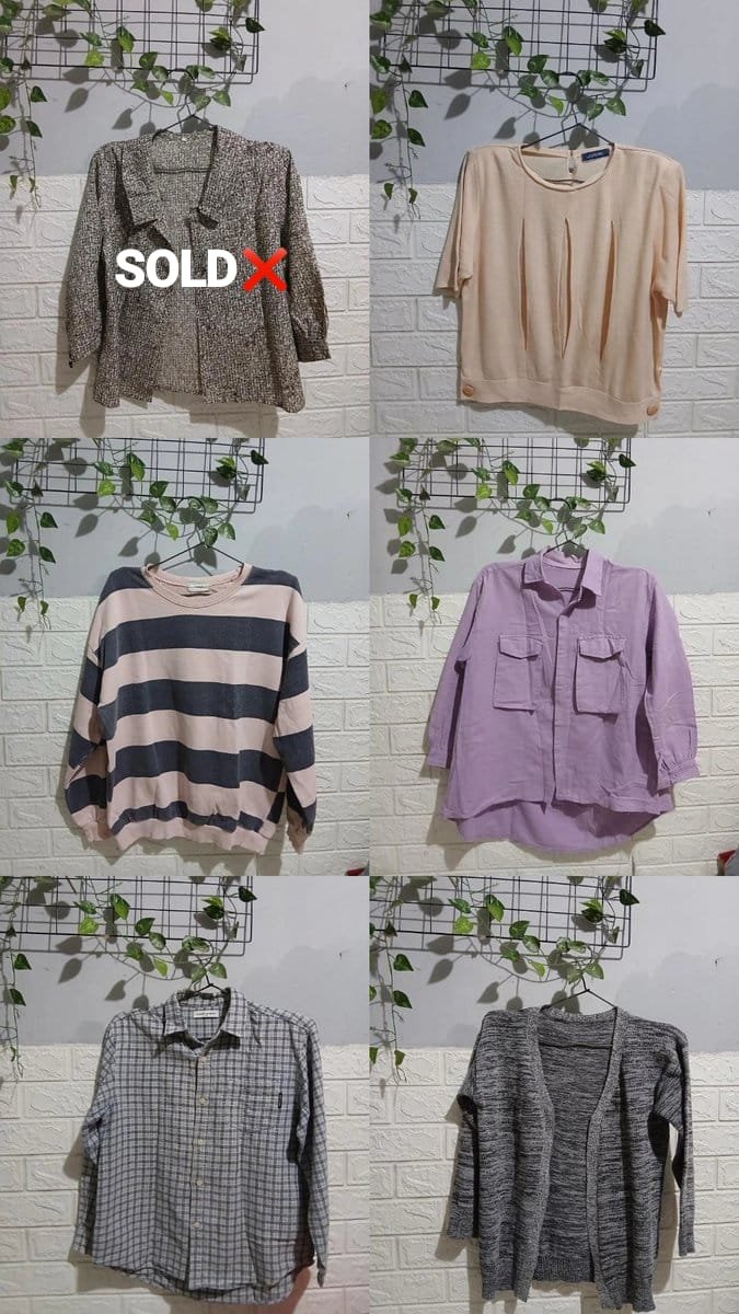 chickrunz's tweet photo. ATASAN CEWE START 15K - 45K

link 1: pict 1, 2 (15k-33k) 
https://t.co/LPyZ8pMuVe

link 2: pict 3, 4 (serba 30k kecuali crewneck salur 45k)
https://t.co/XJ3g9RKuT1

#wts #wtb #zonauangㅤ https://t.co/4jEnPPoVXD