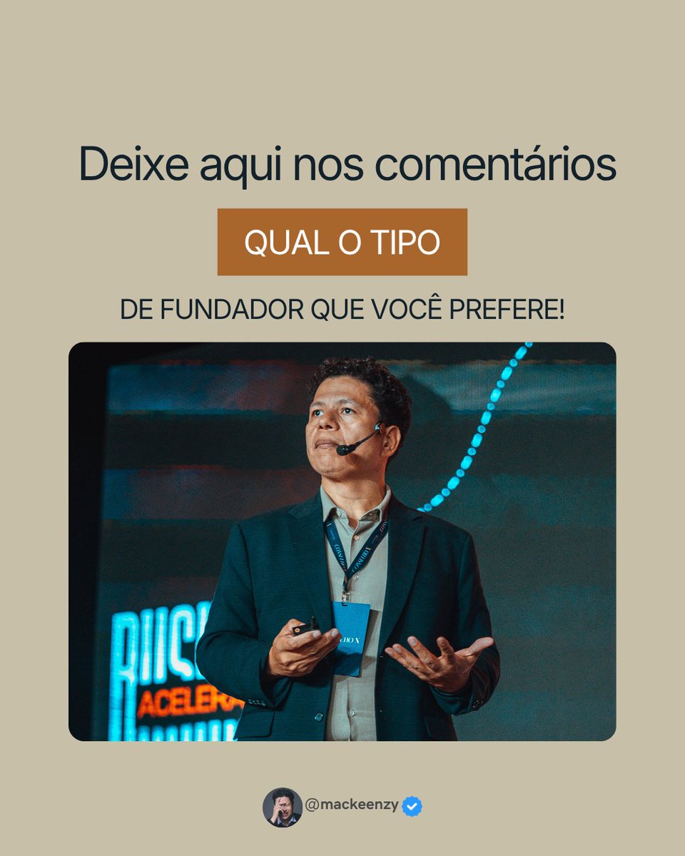 Mackeenzy's tweet photo. A maioria dos fundadores confunde progresso com polimento.
Com qual tipo de fundador você gostaria de lidar hoje?

#pitchperfeito #mvp #empreendedorismo #startups #edsonmackeenzy https://t.co/sl4RKILNRl