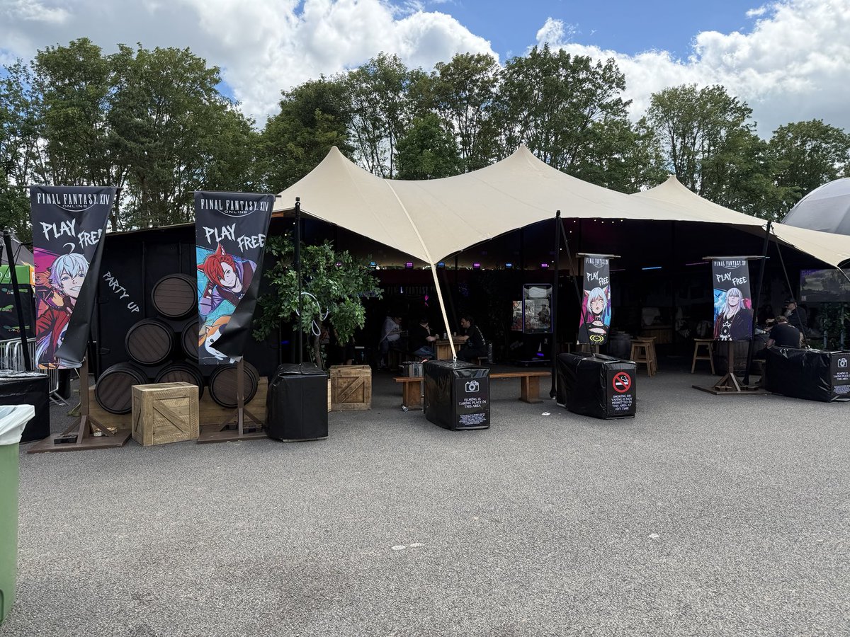 F_Freeeman's tweet photo. One of my favorite parts of Download Festival 2026 was the FINAL FANTASY XIV booth.

It wasn’t just an advertisement space. There were free trial stations, a guitar pick engraving corner, a crane game filled with FFXIV prizes, and a comfortable area where people could relax between shows.

It was wonderful to see FFXIV represented at one of the world’s biggest rock and metal festivals.

Thank you to everyone who made this experience possible.

#PrimalsDownload #DLXXIII  
#THEPRIMALS #プライマルズ 
#FFXIV #FF14