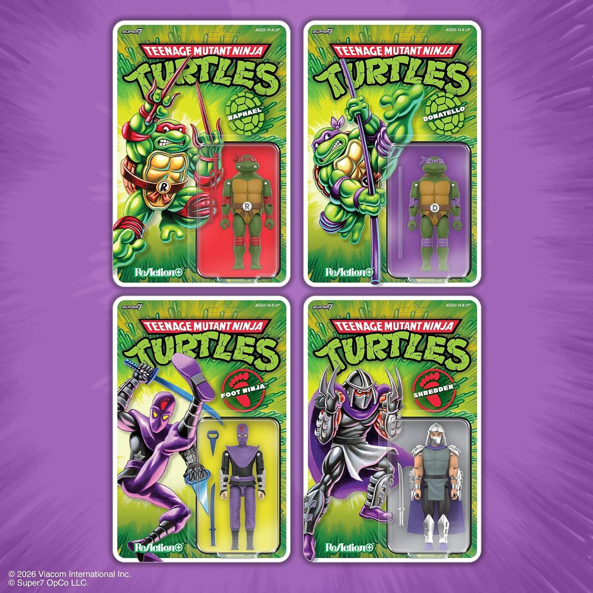 preterniadotcom's tweet photo. Super7 Teenage Mutant Ninja Turtles ReAction+ O-Ring are up for preorder on Amazon:

Raphael - https://t.co/qR0hfIU6hh 
Donatello - https://t.co/ADR432s3mZ 
Shredder - https://t.co/4ocXkgmR3G 
Foot Ninja - https://t.co/YnjdqW5QAJ #ad https://t.co/bmvOzvrxWN