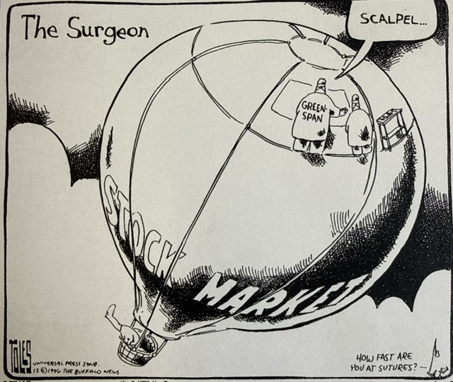 Graphseo's tweet photo. Warsh remplacera peut être ce soir Greenspan sur ce dessin. https://t.co/cvPXnn9k7h