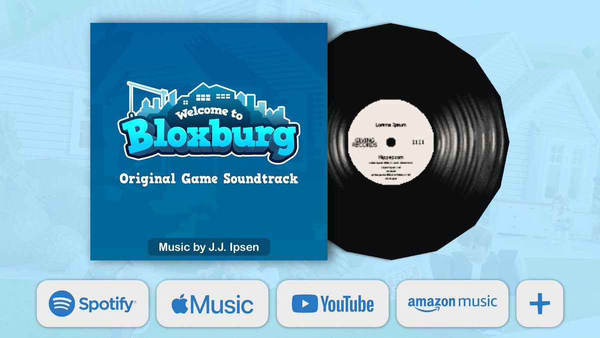 heybloxburg's tweet photo. Hej Bloxburgers!! 
You may have heard something.. new, when joining the game. 🎧🎵
We're excited to share that we have worked together with J.J. Ipsen on the new soundtrack and music for the game. And if you can't get enough of listening to the new tunes, like us, the 12-track long album is also available on your favorite music streaming platforms! 🤘