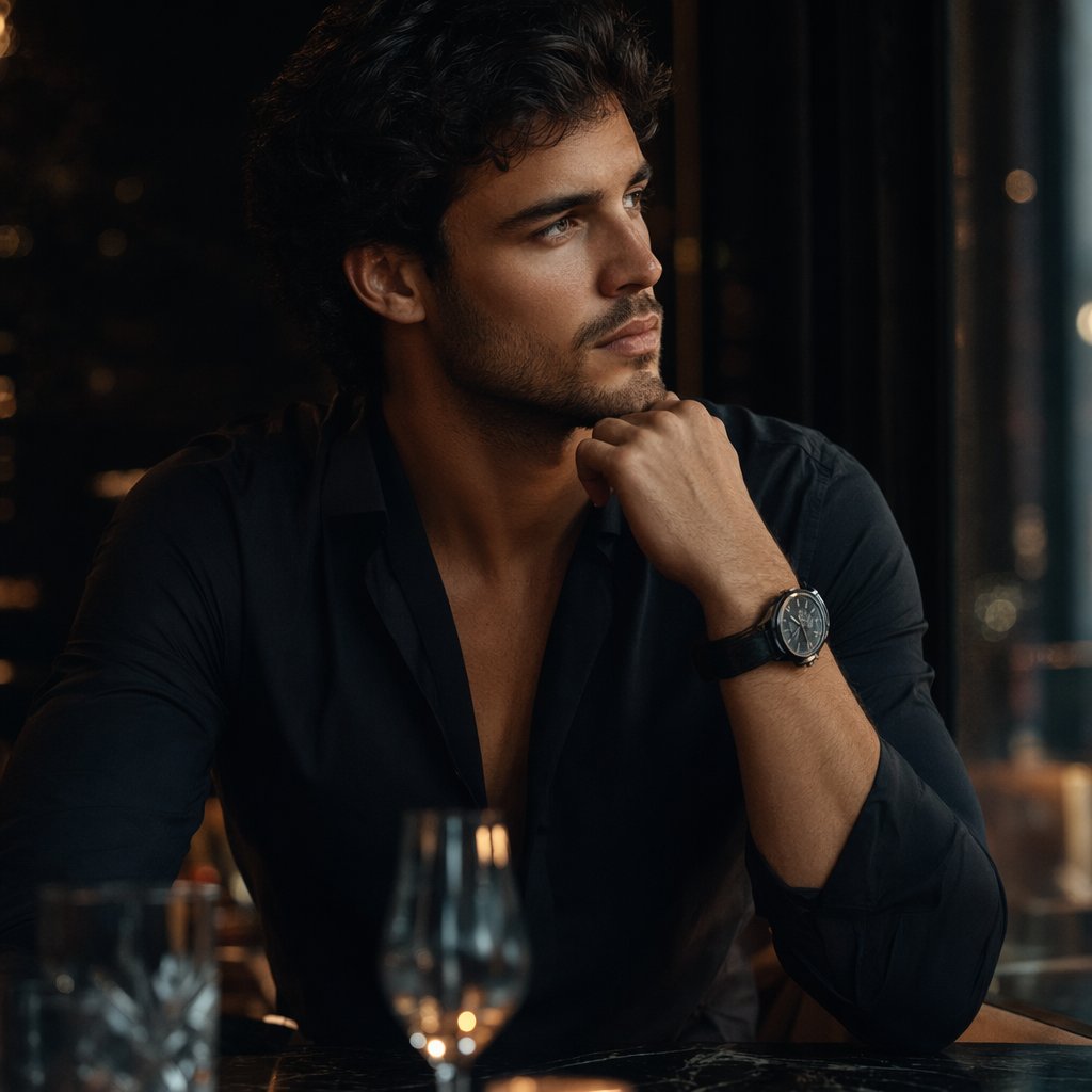 Luxury Lounge Cinematic Portrait