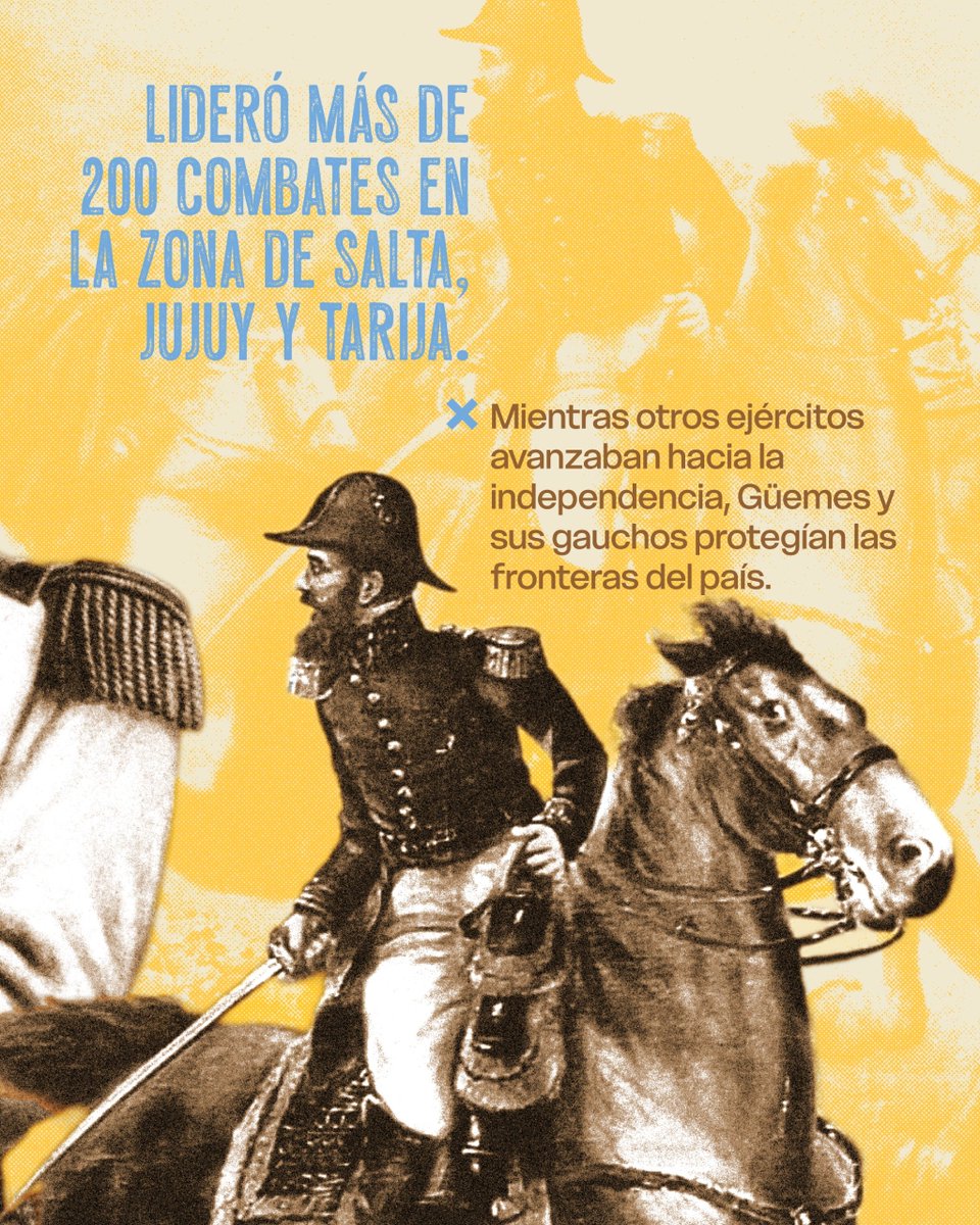 gobmisiones's tweet photo. Desde el norte, Martín Miguel de Güemes. Desde la tierra colorada, Andresito Guacurarí. 🤍💙

🇦🇷 Dos hombres que, desde distintos rincones del país, dejaron una huella profunda en la construcción de la Patria. https://t.co/4cUZjUZlIz