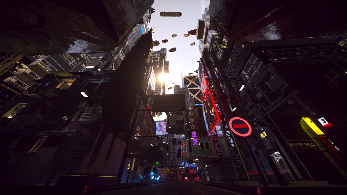 tetra_moon's tweet photo. ワールド　Neon City 2
作者様　　Mikarza

サイバーパンクな異世界のワールド
作者様のNeon Cityとは文化圏は同じだけど別の街のように見える
上空を行き交う空飛ぶ車を眺めたり、路地裏に迷い込んで良い感じの写真を撮ったりしよう
平面方向の散策範囲は広いけど、上下方向にはあまり移動できる場所が無いので迷子にはなり辛いかも？
#VRChat_world紹介 #VRChat