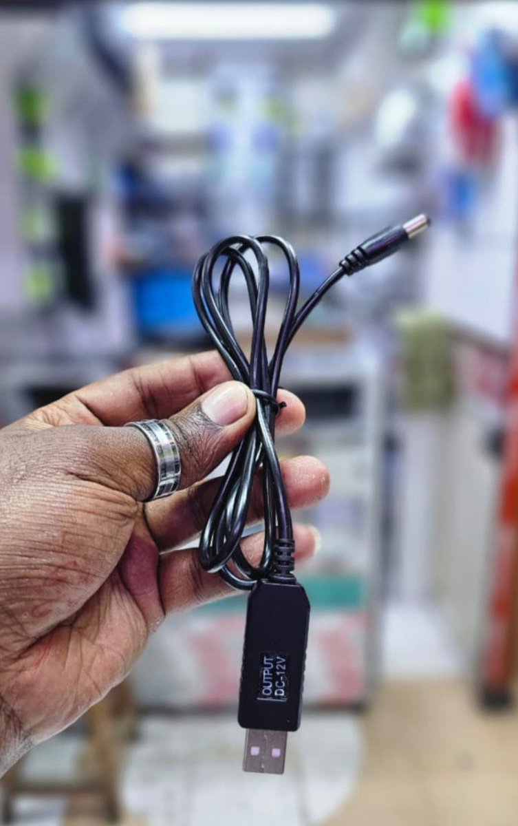 Cywanelectrics's tweet photo. Power Boost Cable (5V to 9V/12V) – Keep your Wi-Fi running during blackouts! 🔌✨
​Convert 5V from your power bank to 9V/12V to power your internet router or decoder instantly. Stay online smoothly anytime!
​✅ Smart Voltage Conversion
✅ Stable 1A Output
✅ Universal USB to DC https://t.co/kp8UJhrwL5