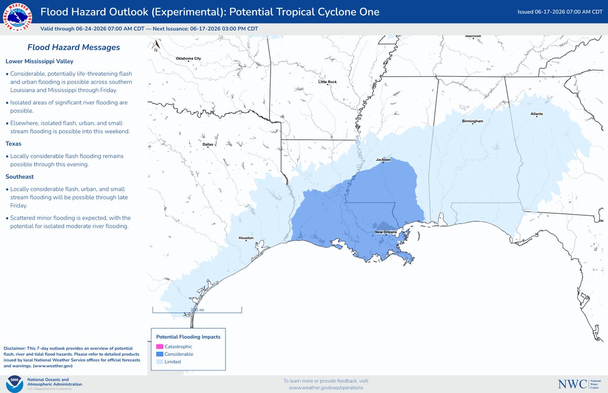 Tropical Flood Hazard Outlook