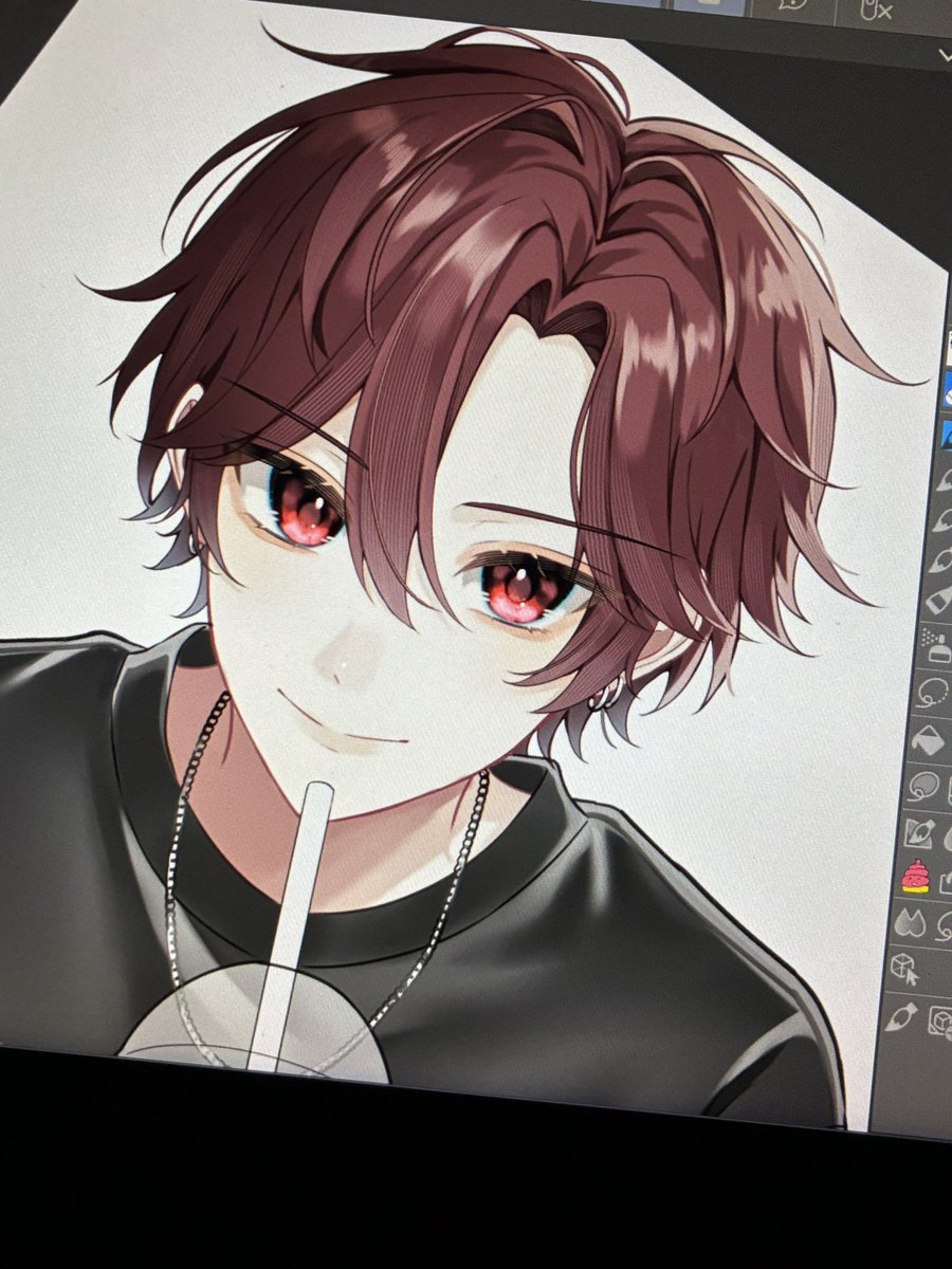 momoreo_00's tweet photo. wip   珍しく黒髪ではない https://t.co/saGXQq0PX6