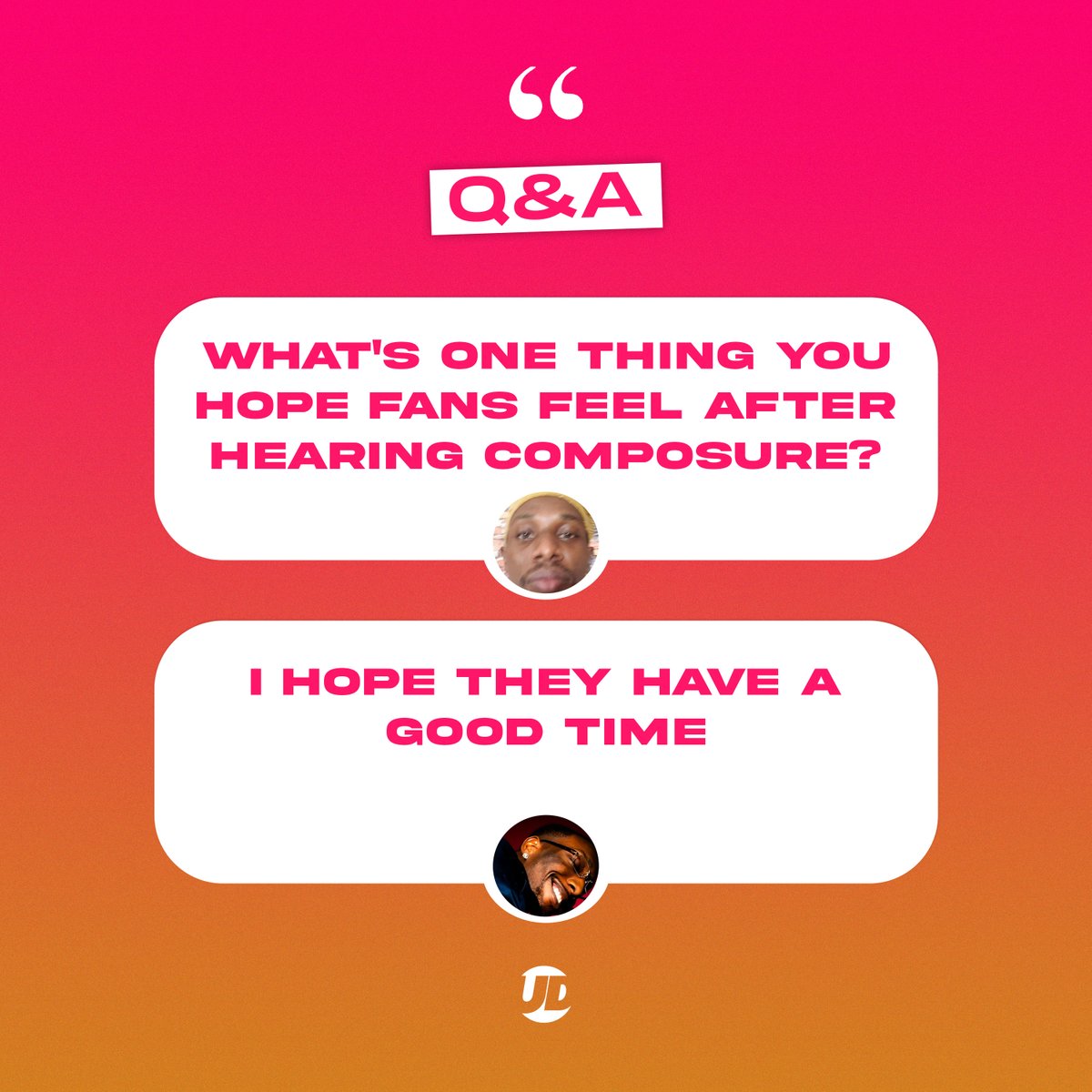 undrgdiscovery's tweet photo. We had a quick, fun session with UWA, throwing random questions his way while talking about his upcoming release, COMPOSURE. https://t.co/mi3ul9QzD2