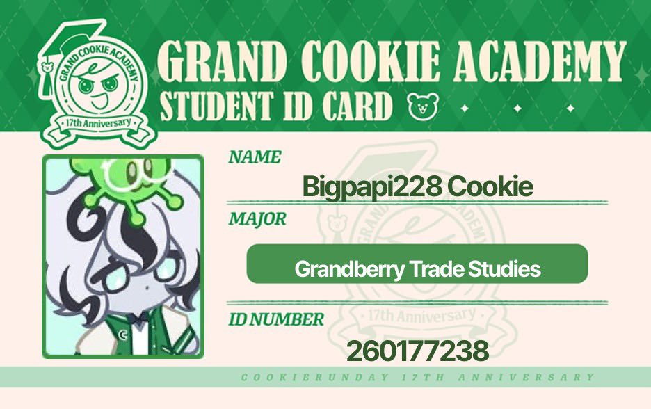 pynyynyp's tweet photo. #CookieRunDay17thAnniversary #GrandCookieAcademy #CookieRunMajorTest https://t.co/J6ibX69Y8c