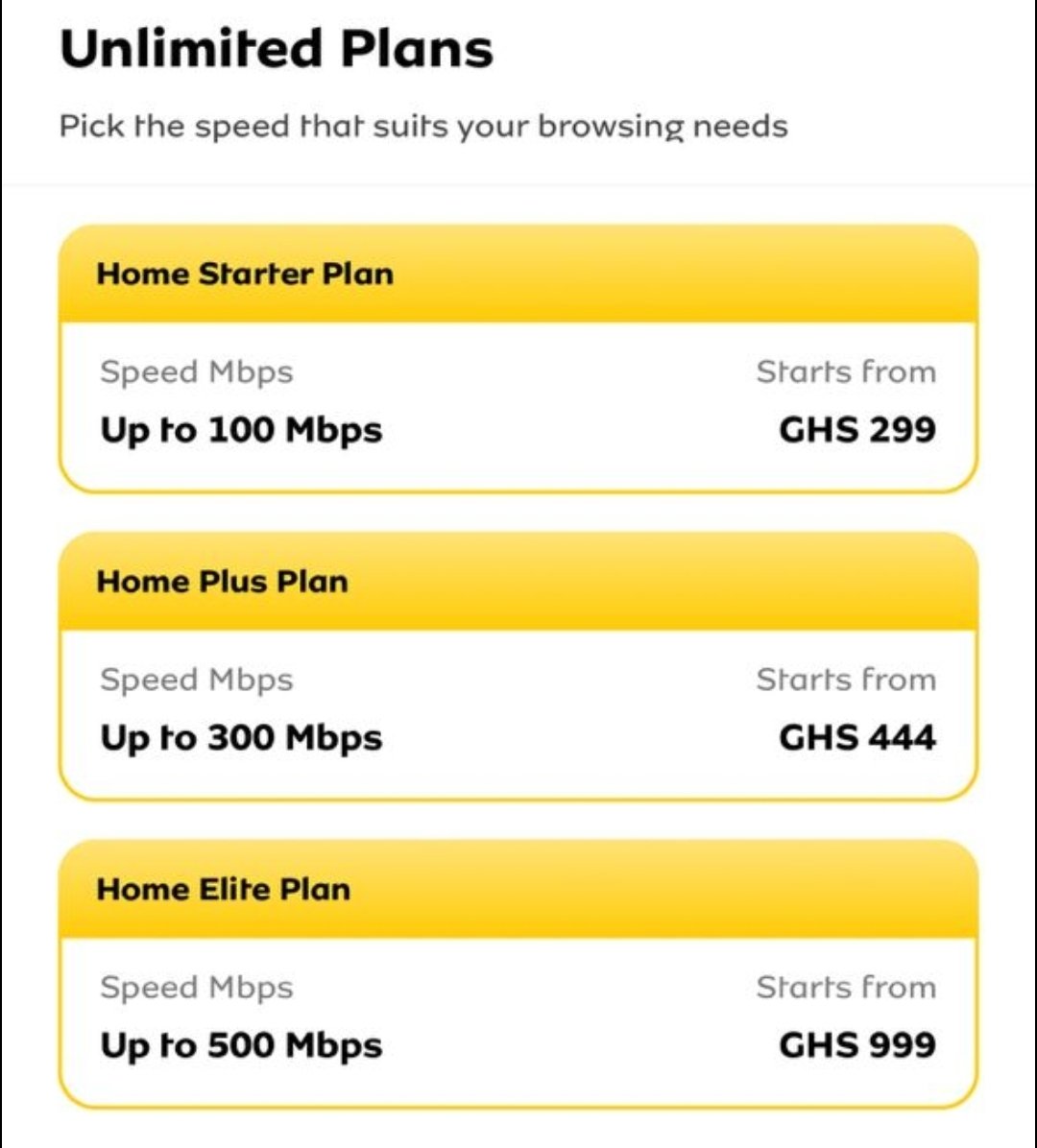samgeorgegh's tweet photo. You demanded. We engaged. @MTNGhana has responded. 

Effective today, fibre broadband prices have crashed!

Previously, for a month of unlimited 100 Mbps broadband, you paid GHS 987. Today, for the same 100 Mbps, you pay GHS 299.

For GHS999, you get a 500 Mbps unlimited broadband package, and for GHS444, you get a 300 Mbps unlimited package. 

I want to express my gratitude to the management and staff of MTN who have heeded our call for more affordable, stable and reliable fibre broadband. From the @MoCDTI, we will continue to push for better service packages for the Ghanaian people.

For God and Country. 🦁🇬🇭