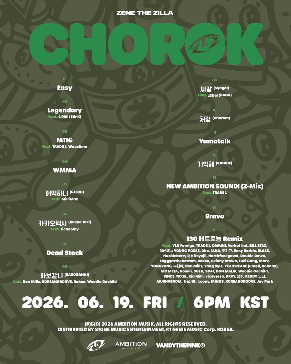 Jay Park joined as one of the featuring artists on the track 