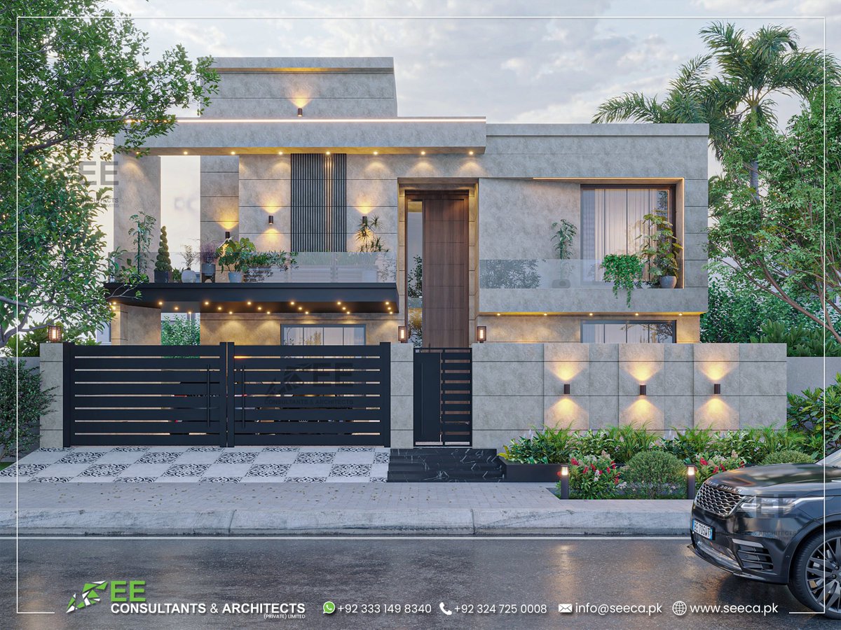 seeca_pk's tweet photo. Modern 1 Kanal residential project for Mr. Irfan Mehmood, located at LDA City, Lahore.
Designed by SEE Consultants &amp; Architects with a contemporary façade, warm lighting, elegant textures, and refined landscape details.
#SEECA #LDACityLahore #1KanalHouse #Architecture https://t.co/Dd4L9Zg5HO