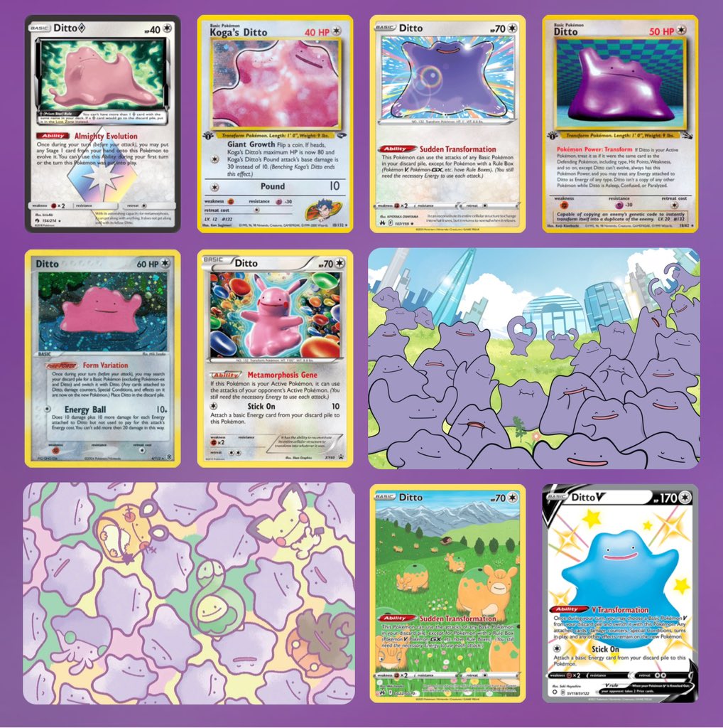 xzuyyu's tweet photo. STICK ON THIS 💜

Ditto inspired page - created using @bindifyapp ✨

All art is official pokemon company material. https://t.co/pxwlj01I7e