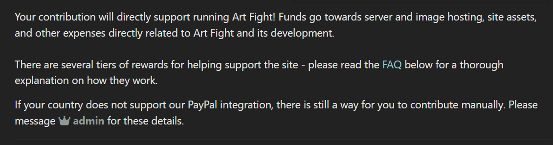 niadibujos's tweet photo. I am begging you people to learn how to fucking read, they are fundraising TO BE ABLE TO RUN THE SITE, the 140k is the MINIMUM they need just to cover the base costs of Artfight itself. And the info is right before the Tier 1, that screenshot is conveniently cropped :) https://t.co/swduokbvRz