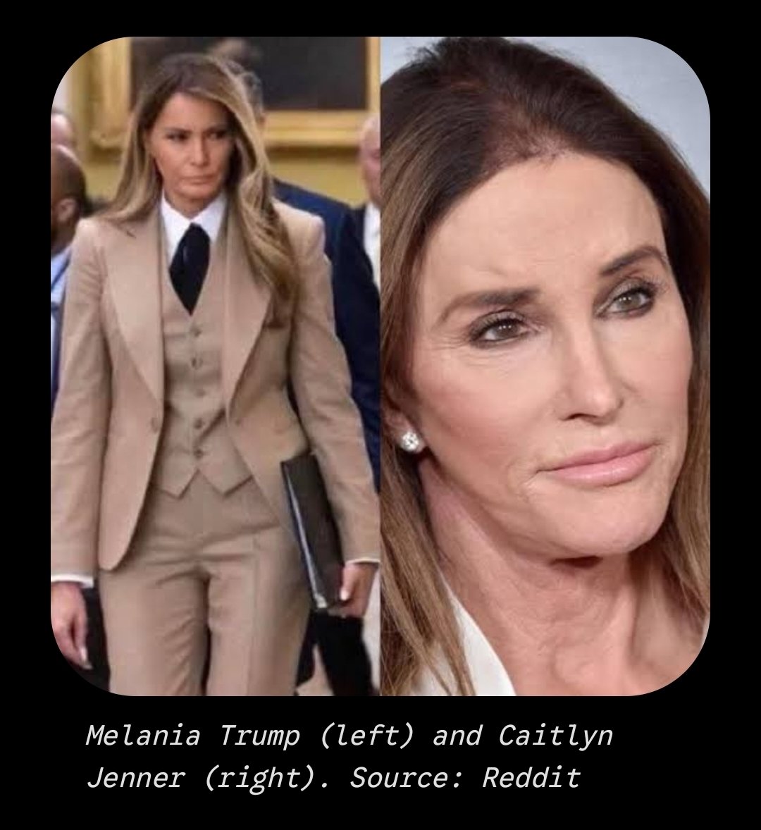 simpsonchris68's tweet photo. @arva61138 And this rough looking bitch is ??? 
She looks just like Caitlyn Jenner
Male Lania is the true tranny.. look at him😂😂😂😂😂 https://t.co/rtdZM4MYRQ