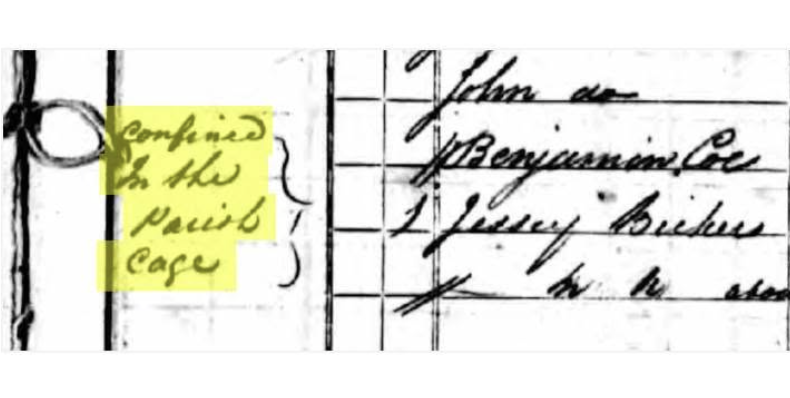 thecage_uk's tweet photo. A newly re-discovered document which we were invited to present to the St Osyth Historic Society last week - a historic record of multiple people confined to The Cage on June 6th, 1841. Read more about our recent discoveries here: 
https://t.co/joQs3LY4dp https://t.co/OyznmZQBJf