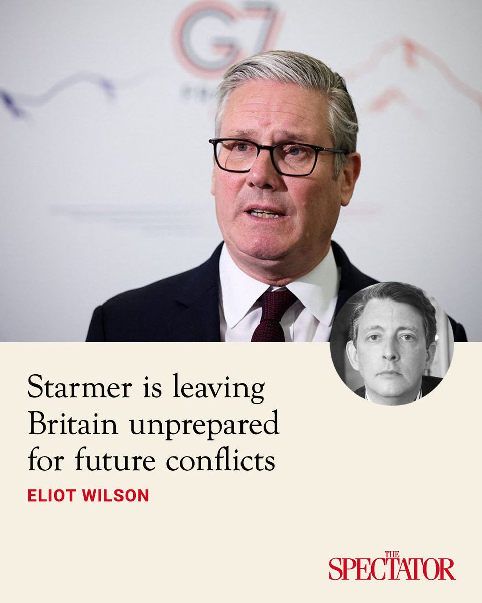 spectator's tweet photo. Sir Keir Starmer came to office in July 2024 on a manifesto which played heavily on defence. The Labour party, it proclaimed, had an absolute commitment to the UK's independent nuclear deterrent and, ‘as the party that founded Nato… [would] maintain our unshakeable commitment to the alliance’. It would also ‘apply a Nato test to major defence programmes to ensure we meet our obligations in full’. The party would conduct a Strategic Defence Review (SDR) within its first year of office, ‘set out the path to spending’ 2.5 per cent of GDP on defence and publish a Defence Industrial Strategy.

It is hard to overstate the degree to which Starmer’s government has fallen short of its lavish and tough-talking promises. The resignations of former defence secretary John Healey and armed forces minister Al Carns last Thursday over the Defence Investment Plan (DIP) brought what had been an increasingly tense and indefensible situation to a head. Although the DIP still has not been made public, it is very clear that the resources HM Treasury was willing to offer for defence are hopelessly inadequate in scale.

✍️ Eliot Wilson

Article | https://t.co/11OsS2AHsD