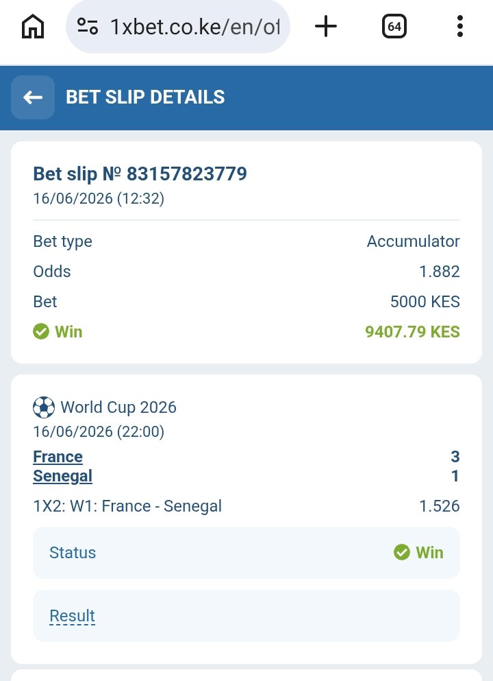 smartbettipske's tweet photo. Congratulation 🎉⚽🤑🤑🤑🤑 https://t.co/CfXrbb6Seq