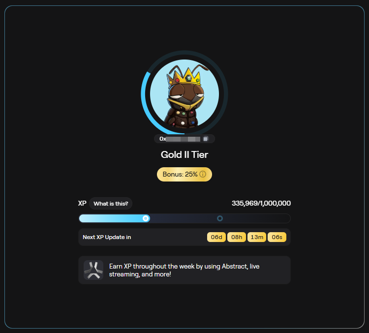 onchainlemon's tweet photo. Reached Gold II. 330K to Gold III. Should I keep going? I’m spending about $10 to $15 a week for roughly 20 to 40k XP. Only voting and playing MOG and Moody at the moment, nothing else. https://t.co/Yvim3yqWKr