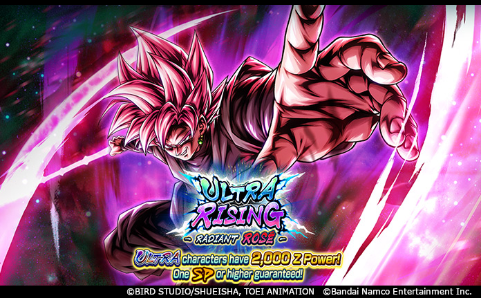 DB_Legends's tweet photo. ["ULTRA RISING - RADIANT ROSÉ -" Returns!]
ULTRA Super Saiyan Rosé Goku Black is back! UL characters drop with 2,000 Z Power! All steps are Consecutive Summons with 1 SPARKING or higher guaranteed! Plus, 2x UL drop rates on Step 2!

#DBLegends
#DragonBall
#UnpredictableDBL8th https://t.co/tgddvpWBYr