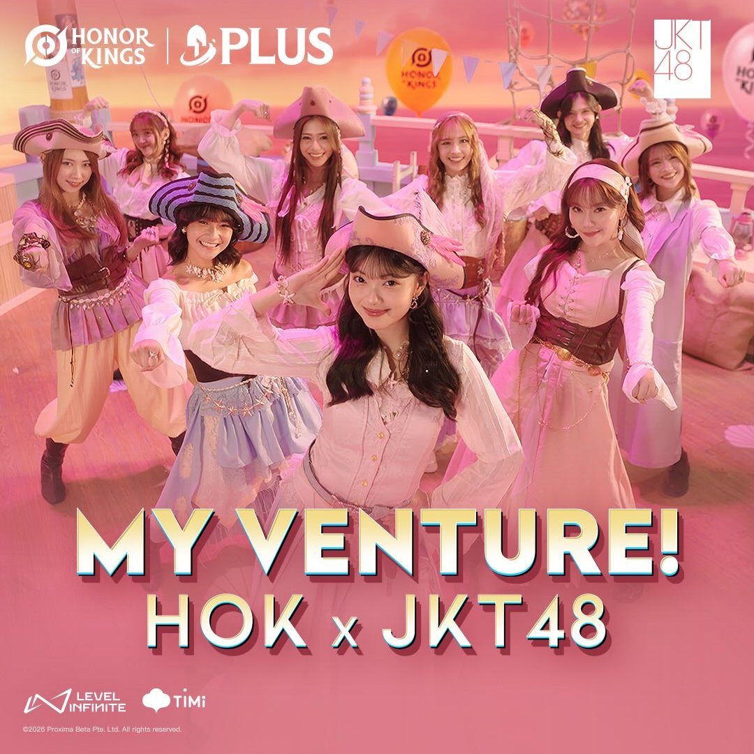 Informasi4648's tweet photo. Honor of Kings x JKT48 "My Venture!"

#HonorofKings #HOK #HOKPLUS #TheGrandVenture #JKT48 https://t.co/ommOcjWh2o