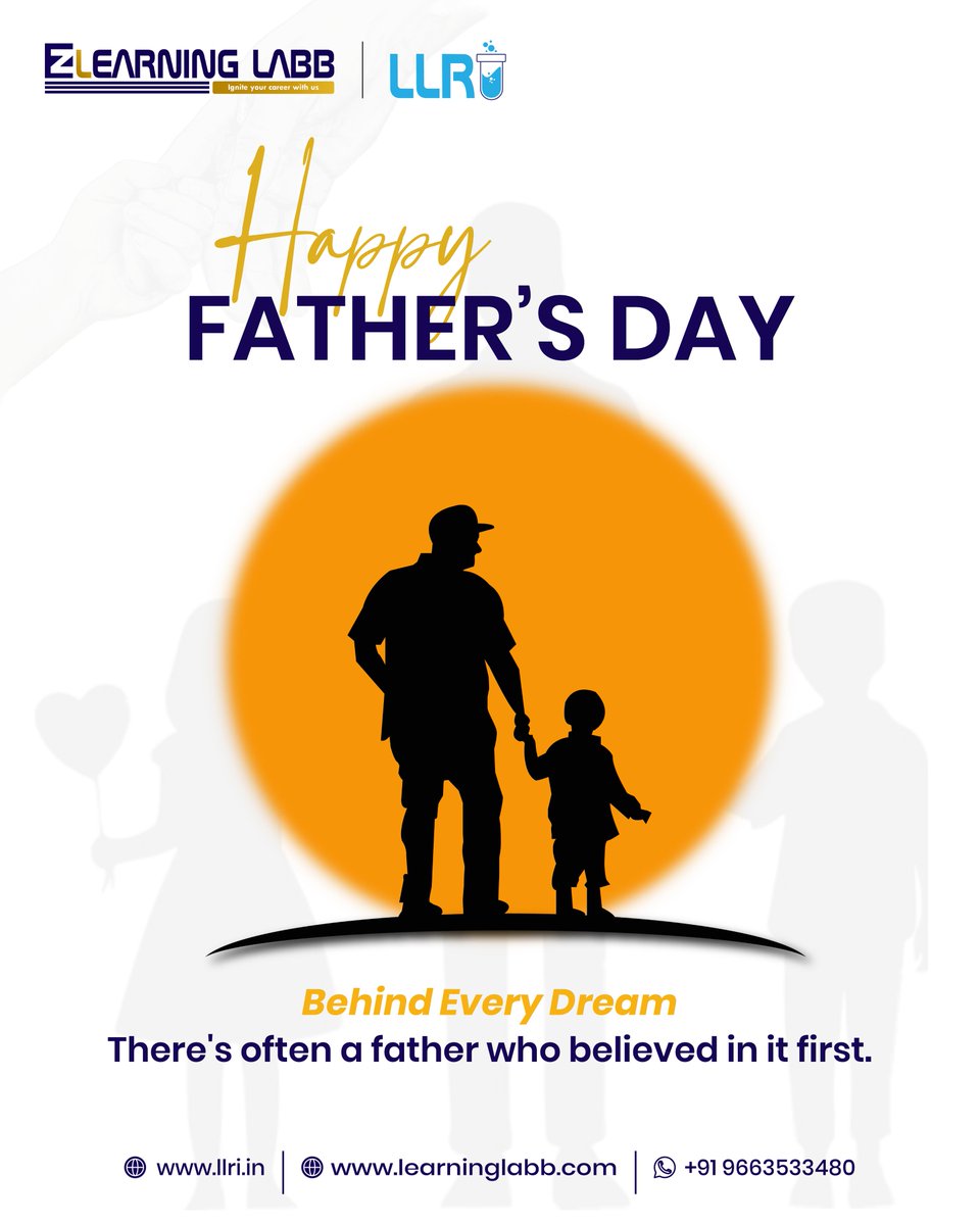 llri2023's tweet photo. Fathers shape our lives through their guidance, strength, and support.
Today, we celebrate the role models who inspire us every day.
Happy Father's Day! โค๏ธ
#FathersDay #Dad #LLRI #LifeLessons #ParentSupport https://t.co/gfHqSnHvgj