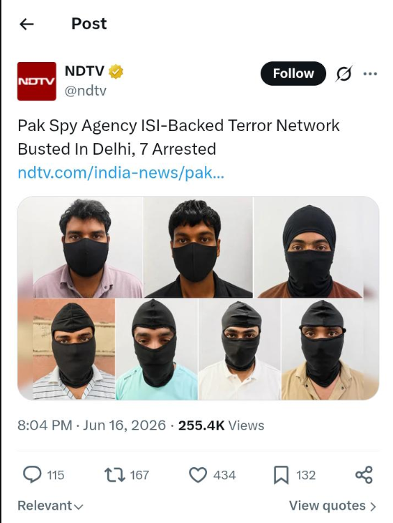 indian_affairs0's tweet photo. If this news is true, the question arises, if none of them are Muslims and all are Hindus, why are these Hindus working against India? https://t.co/utVaMUJXFH