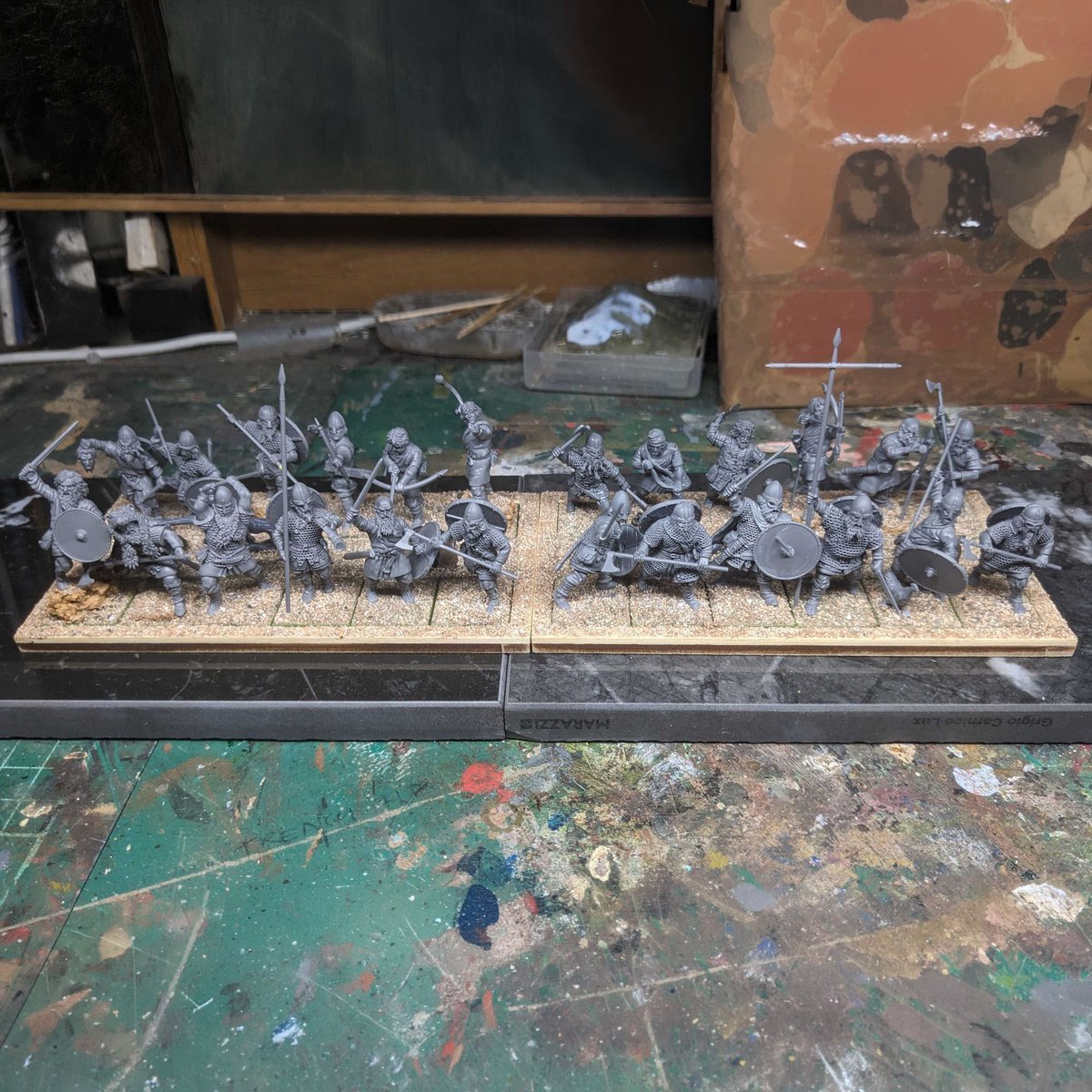 WargamesIll's tweet photo. Matt's currently working on a couple of units of Victrix Vikings. What do you think?
#WorkinProgressWednesday #WiPWednesday #Wargaming #Wargamers #TabletopWargaming #TabletopGaming #Vikings #Victrix https://t.co/W0jHlEXdMz