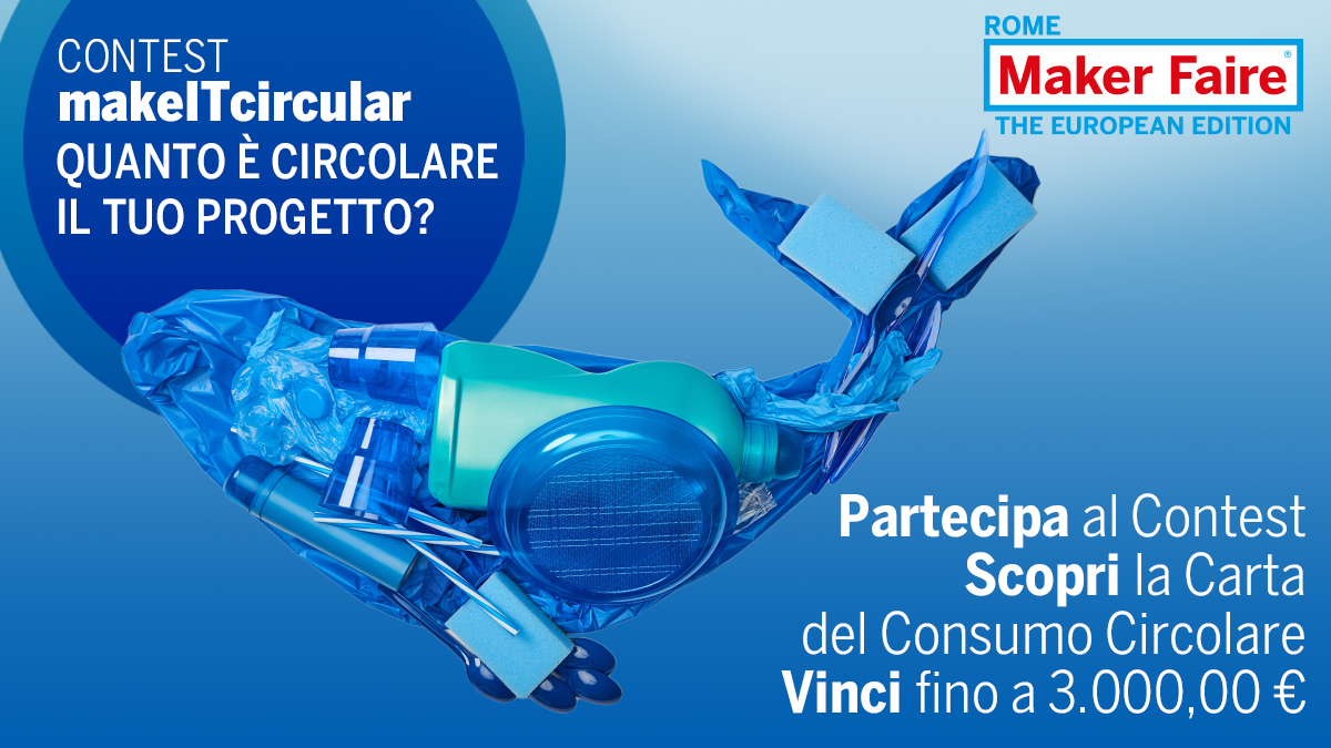 MakerFaireRome's tweet photo. Se stai trasformando un rifiuto in risorsa o creando un servizio che azzera gli sprechi, questo è il tuo momento!♻️
Il contest MakeITcircular di Maker Faire Rome cerca proprio te: idee brillanti che spiegano l'economia circolare meglio di mille parole.
💰 Premi fino a 3.000 € per far crescere il tuo progetto.
📅 C'è tempo fino al 1° ottobre 2026!
Scopri subito come mostrare al mondo il tuo impatto ⤵️
https://t.co/7JSQQbNrg5

#MakeITcircular #MakerFaireRome #Upcycling #ConsumoCircolare