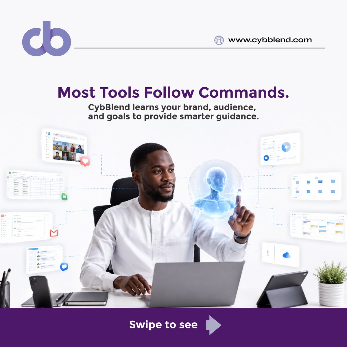 cybBlend's tweet photo. The world doesn't need another AI tool.
It needs smarter systems.

CybBlend is being built to help creators and brands make better decisions, create with confidence, and grow strategically. https://t.co/siqyjPYjO7