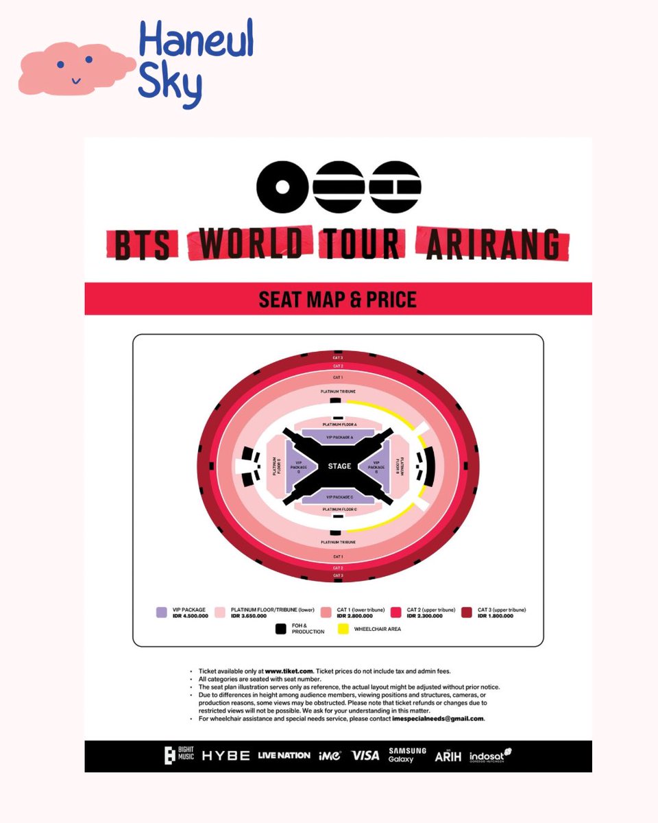 haneulsky_id's tweet photo. ‼️OPEN JASTIP‼️ 
BTS WORLD TOUR ‘ARIRANG’ IN JAKARTA !

🗓️ 29 December 2026
📍 Gelora Bung Karno Main Stadium

[Ticketing Info]

▶️ ARMY MEMBERSHIP PRESALE: 2026.06.19 (FRI), 12PM - 10PM (WIB)
▶️ GENERAL ONSALE: 2026.06.20 (SAT), 12PM (WIB) ONWARDS

💌DM for more information https://t.co/9Avt429gth