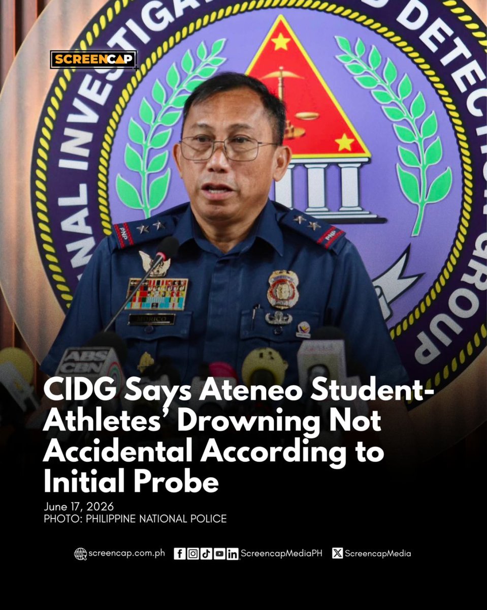 ScreencapMedia's tweet photo. #NewsUpdate: CIDG Director PMGen. Robert Morico II noted the sea conditions at the time of the June 8 tragedy, saying the area was already unsafe for swimmers. 

#ScreencapMedia #ScreencapHeadlines #PNPCIDG #pmgenrobertmorico https://t.co/vI4dCOhGFn