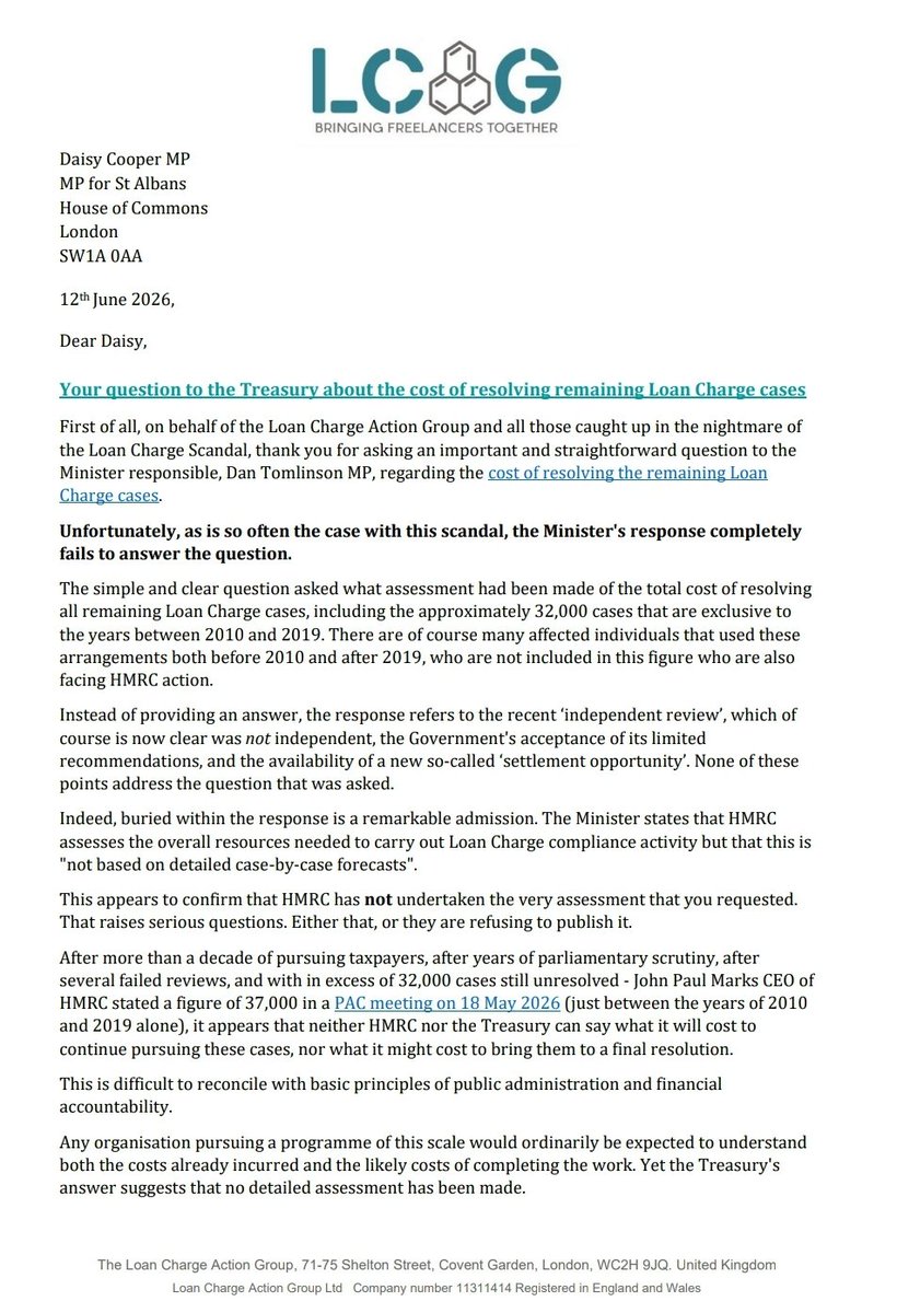 NotRichYoungFa1's tweet photo. @BBCr4today @hzeffman Is @wesstreeting also prepared to stand by his passionate denunciation of HMRC over #LoanChargeScandal?

7 yrs later scandal still destroying lives with 11 #LoanChargeSuicides, failed #McCannReview and HMRC wasting £186m to recover £44m from  800 people

https://t.co/oWN1ozgREp https://t.co/tBVhdb2KuU