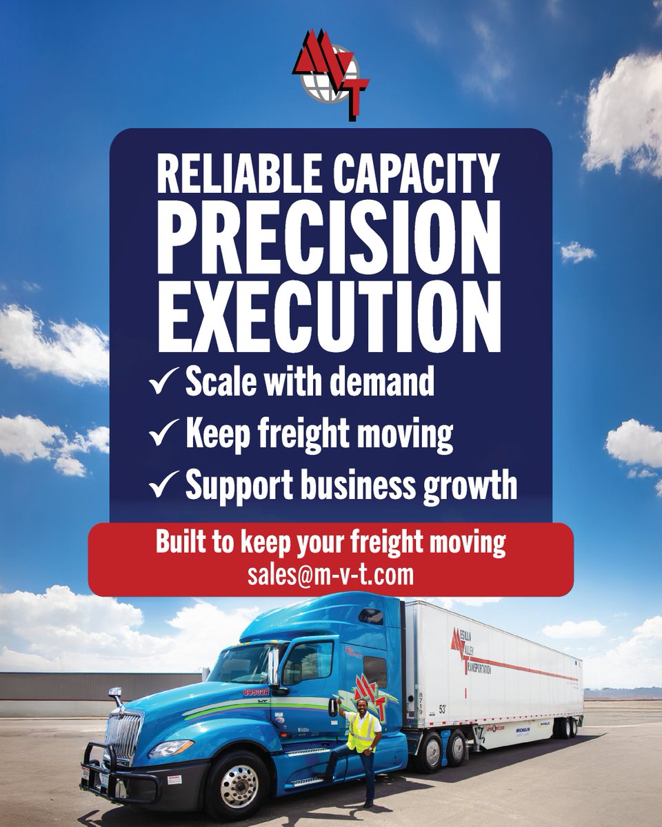 MVTServices's tweet photo. Need flexible transportation solutions? MVT provides the capacity to keep your freight moving and your business growing.

📧 sales@m-v-t.com https://t.co/XCzpxQ5Dle