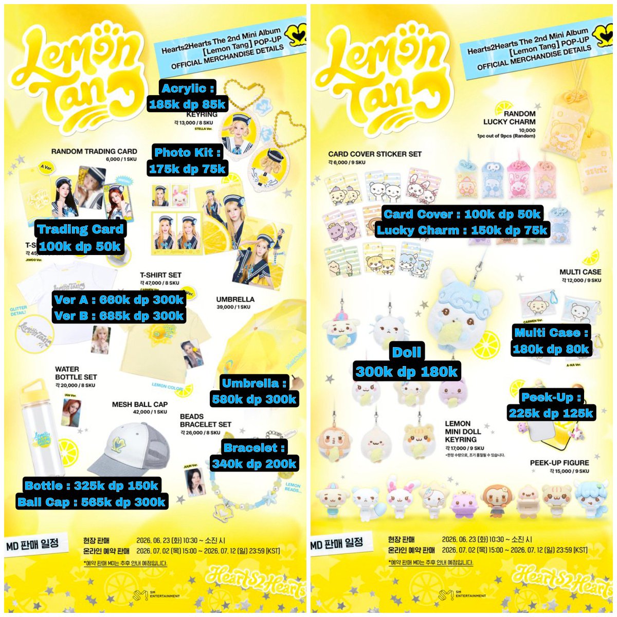 RinnnRinnnnnn's tweet photo. [JASTIP] Hearts2Hearts The 2nd Mini Album [Lemon Tang] POP-UP

📍 Bogor
💵 prices in pict
✅ POB 70k won (berlaku kelipatan)
✈️ Direct (not HC), est Ina awal Juli
❌ exc pack &amp; admin https://t.co/67yDv2t14l