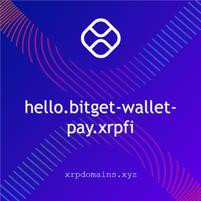 xrpdomainbot's tweet photo. XRP Domain New Registrations:
hello.bitget-wallet-pay.xrpfi
@xrpdomain #xrpdomains $XRP #domain #web3domains #XRP #XRPLCommunity #XRPL https://t.co/EOyLYNBzFH https://t.co/5cVCWvvJOS