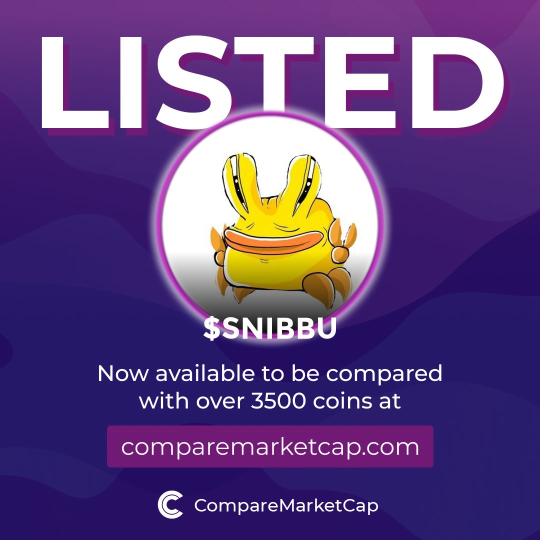 comparemcap's tweet photo. $SNIBBU is now listed on https://t.co/mkFepPlUQC!

📈$371.2K
💸$0.0₃37

Check Snibbu The Crab on:
X: @Snibbu_4Chan https://t.co/aGlvGymJBY